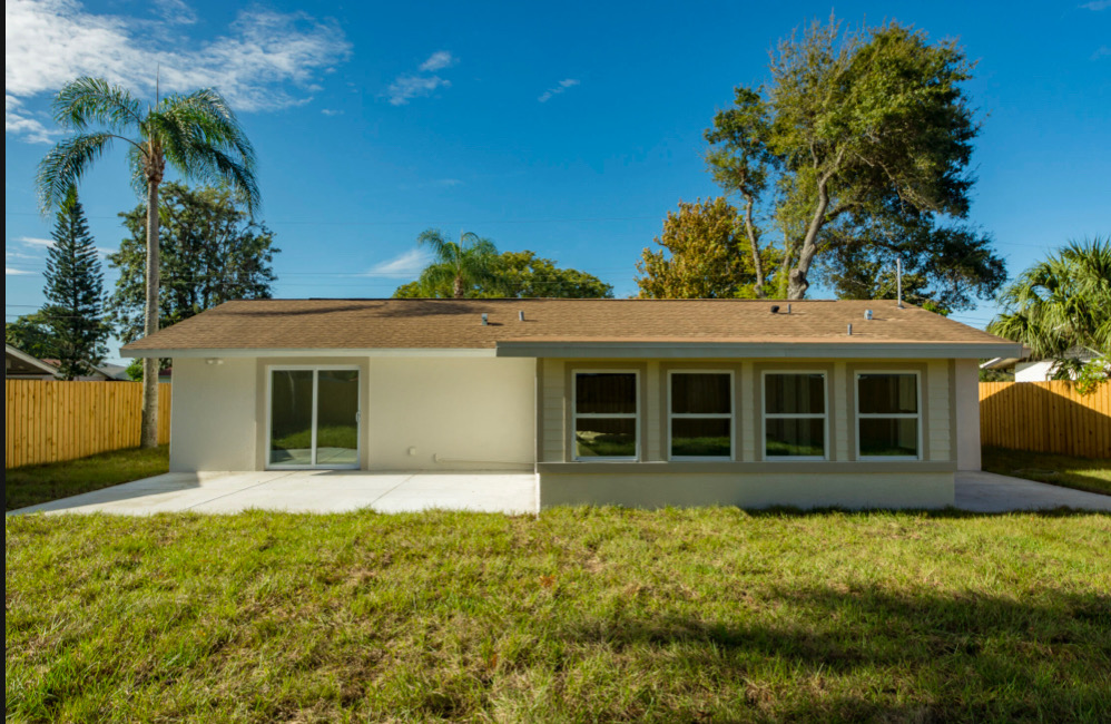House 2 — rear & patio after